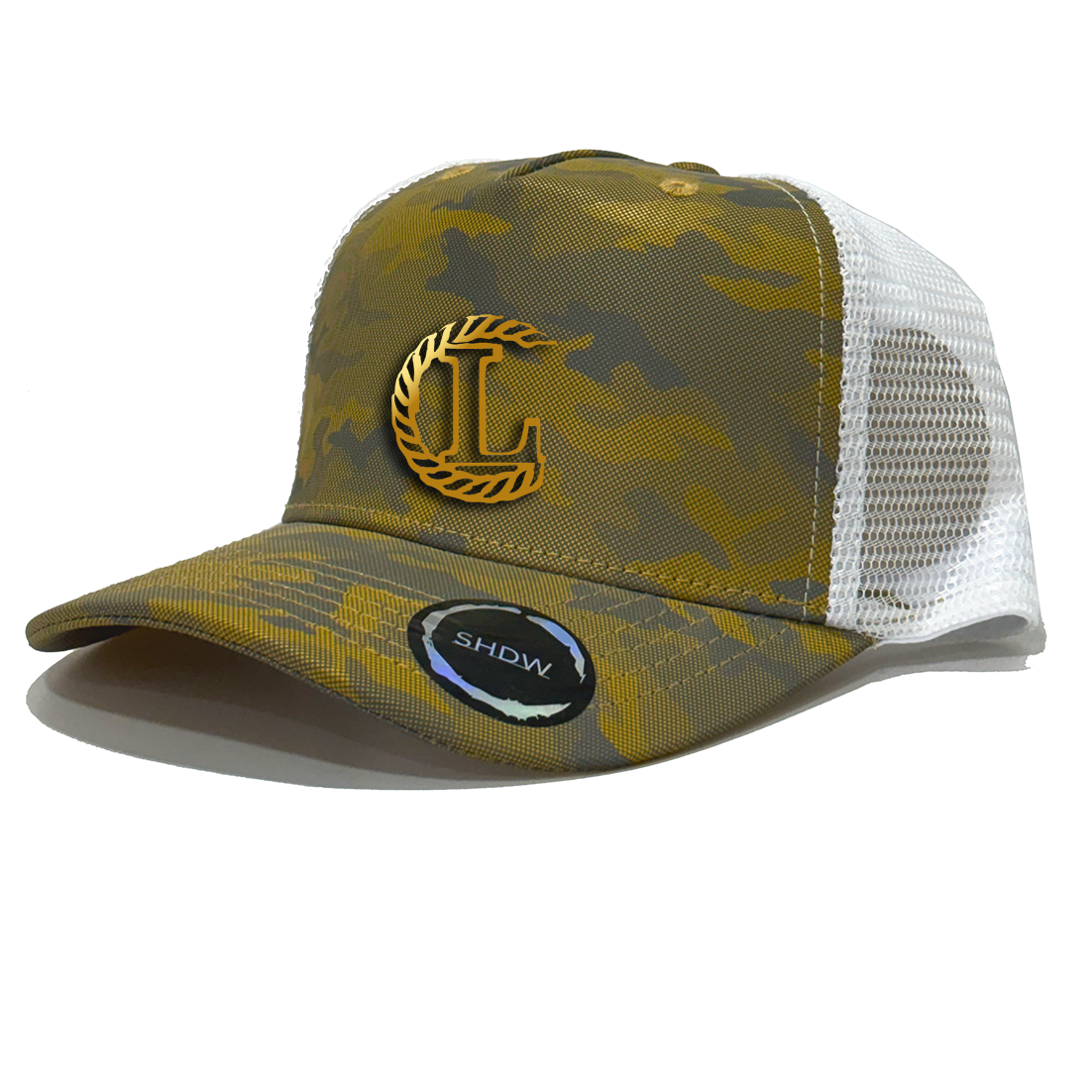 Reflective Curved PeakCamouflage Snapback Cap