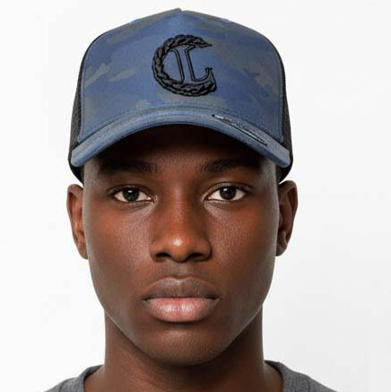 Reflective Curved PeakCamouflage Snapback Cap