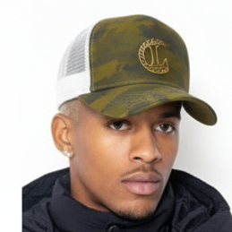Reflective Curved PeakCamouflage Snapback Cap