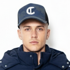 Reflective Curved PeakCamouflage Snapback Cap